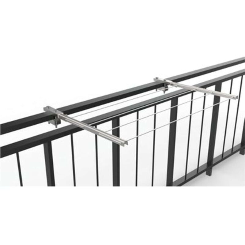 foto del prodotto stendibiancheria per balcone minutex ribaltabile bianco