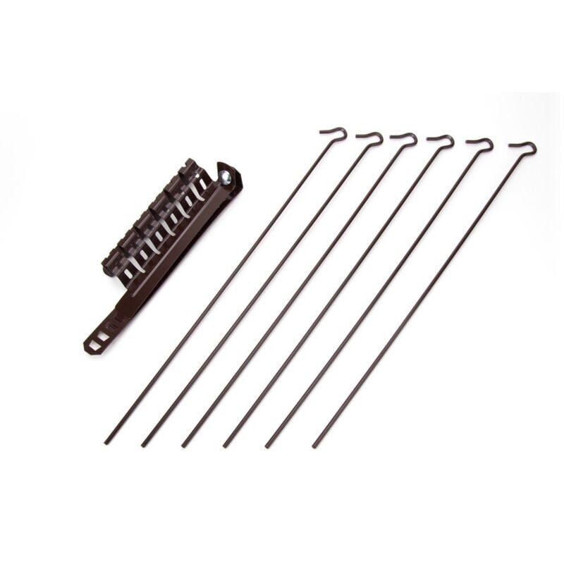 foto del prodotto stendibiancheria per stufa colore marrone regolabile da 8 a 13 cm df 702082