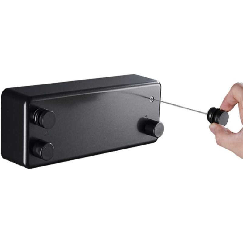 foto del prodotto stendibiancheria retrattile crediri, stendibiancheria resistente per interni ed esterni, stendibiancheria a doppia corda per hotel, casa, balcone,