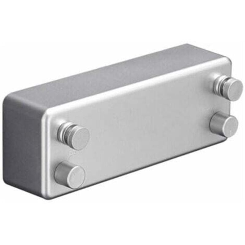 foto del prodotto stendibiancheria retrattile doppio filo d'acciaio invisibile senza perforazione per asciugare i vestiti argento - lablanc