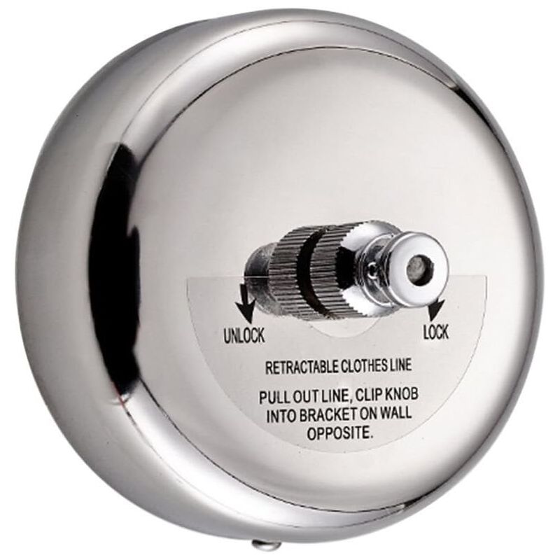 foto del prodotto stendibiancheria retrattile in acciaio inox 304 con corda regolabile da 2,8 m per bagno, finitura lucida lablanc