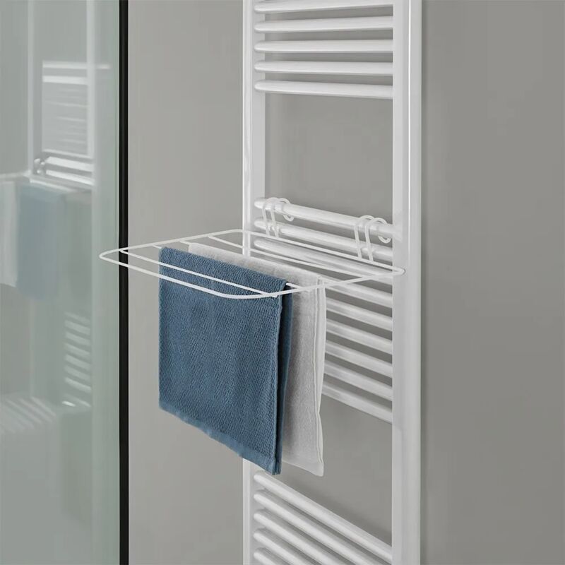 foto del prodotto stendibiancheria universale per termoarredo in acciaio bianco 51x28