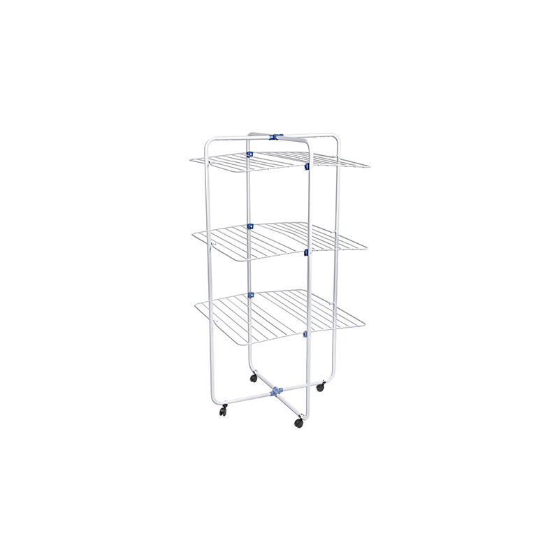 foto del prodotto stendipanni verticale linear 3 3piani con ruote gimi