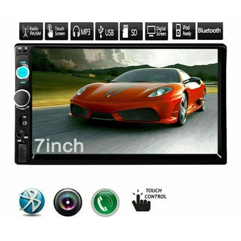 foto del prodotto stereo bluethooth android autoradio 7 pollici fm radio aux mp5 2 din touchscreen