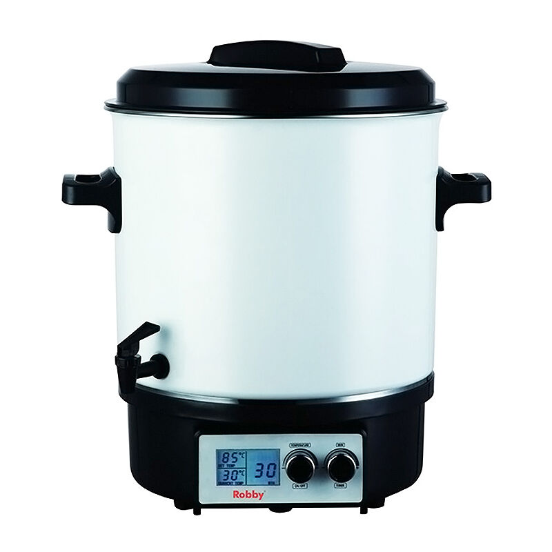 foto del prodotto sterilizzatore elettrico con rubinetto e timer 27l 1800w schermo lcd steri pro lcd robby