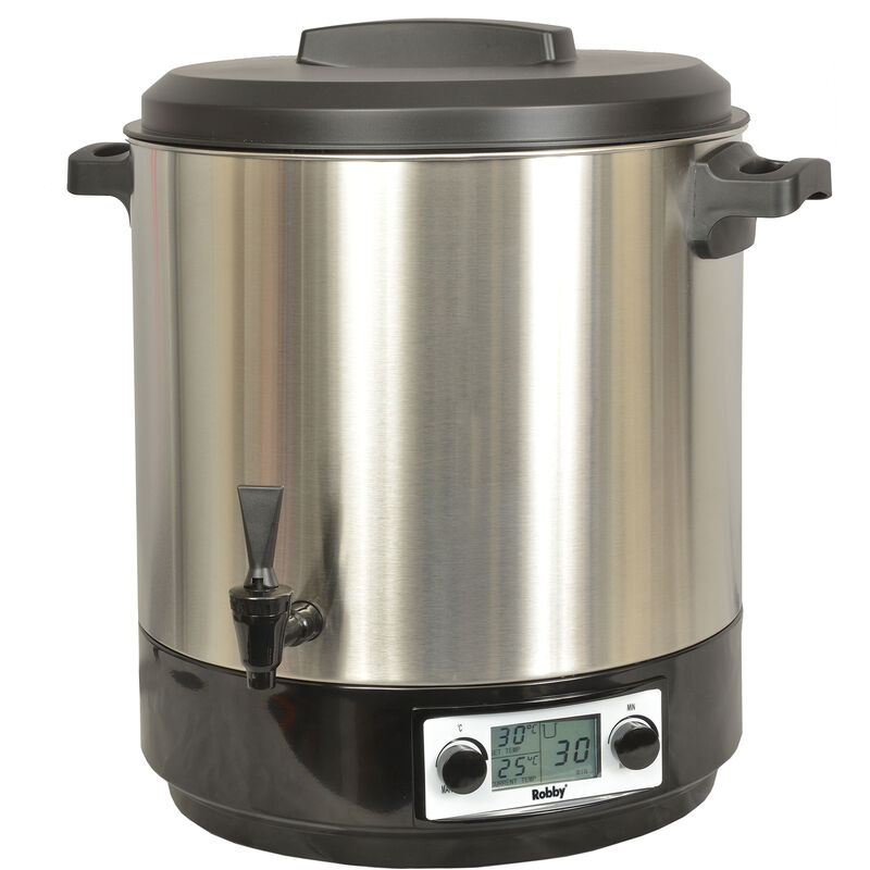 foto del prodotto sterilizzatore elettrico lcd con rubinetto e timer 31l 2000w acciaio inox steri pro inox xl lcd robby