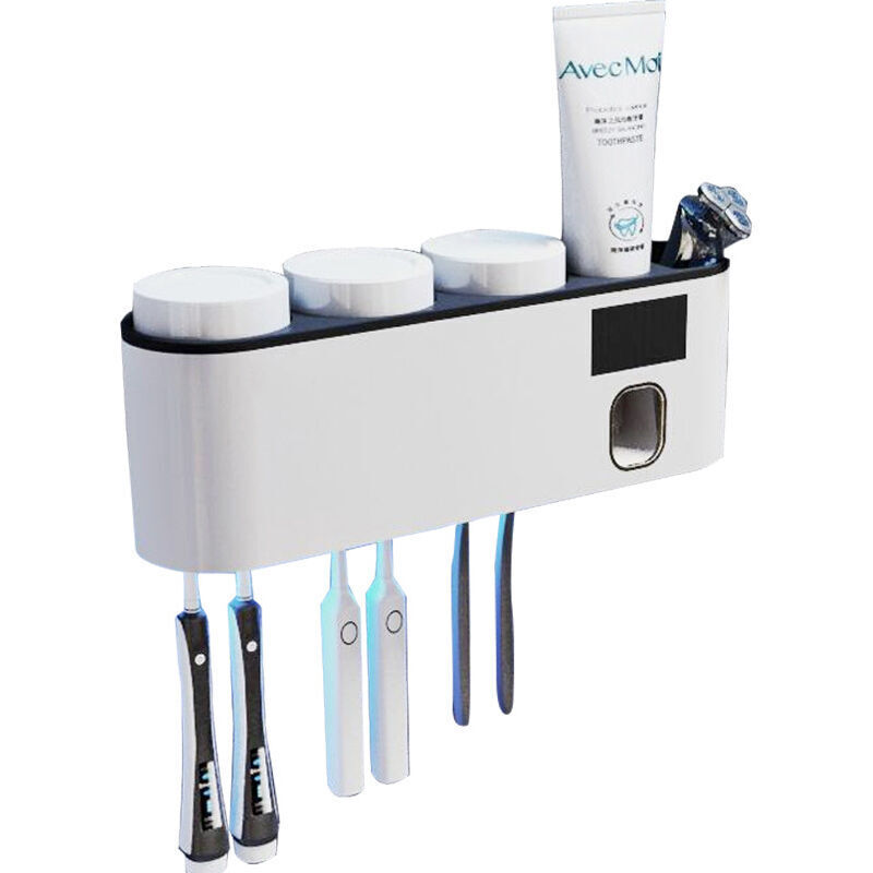 foto del prodotto sterilizzatore uv a parete, portaspazzole disinfettante elettrico