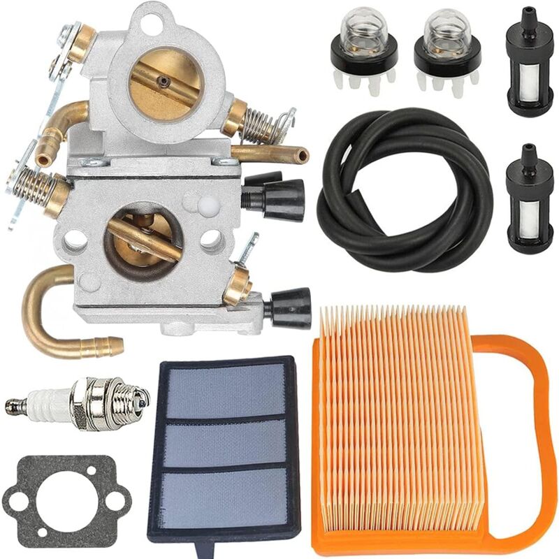 foto del prodotto sthil ts420 ts410 ts410z ts420z carburatore per sega per cemento sostituire n. c1q s118 4238 120 0600 con 4238 140 1800 filtro aria tubo