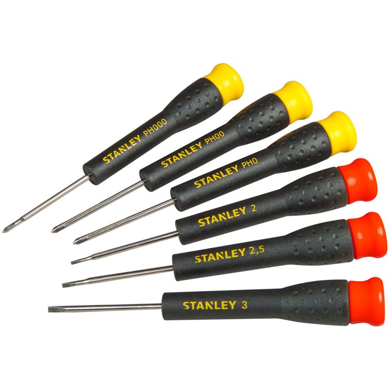 foto del prodotto stht0 62632 cacciaviti di precisione, 3 x std 3 x ph, set di 6 pz stanley
