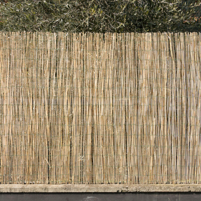 foto del prodotto sti arella canniccio stuoia cannette rilegate ombra recinzione esterno 150x500cm