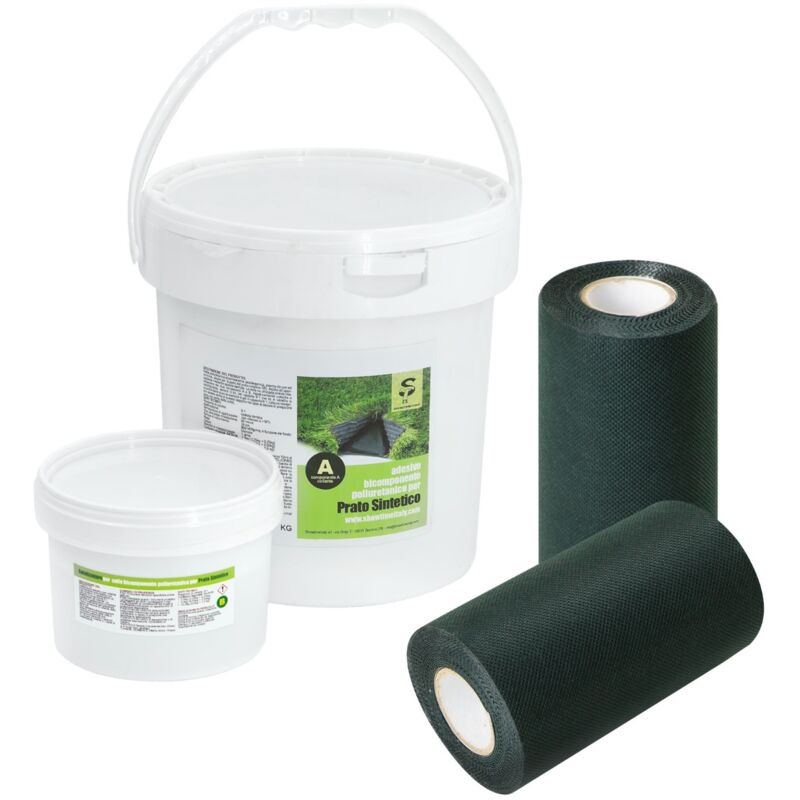 foto del prodotto sti banda di giunzione colla bicomponente per prato sintetico banda 2x 20cmx10mt 5kg colla