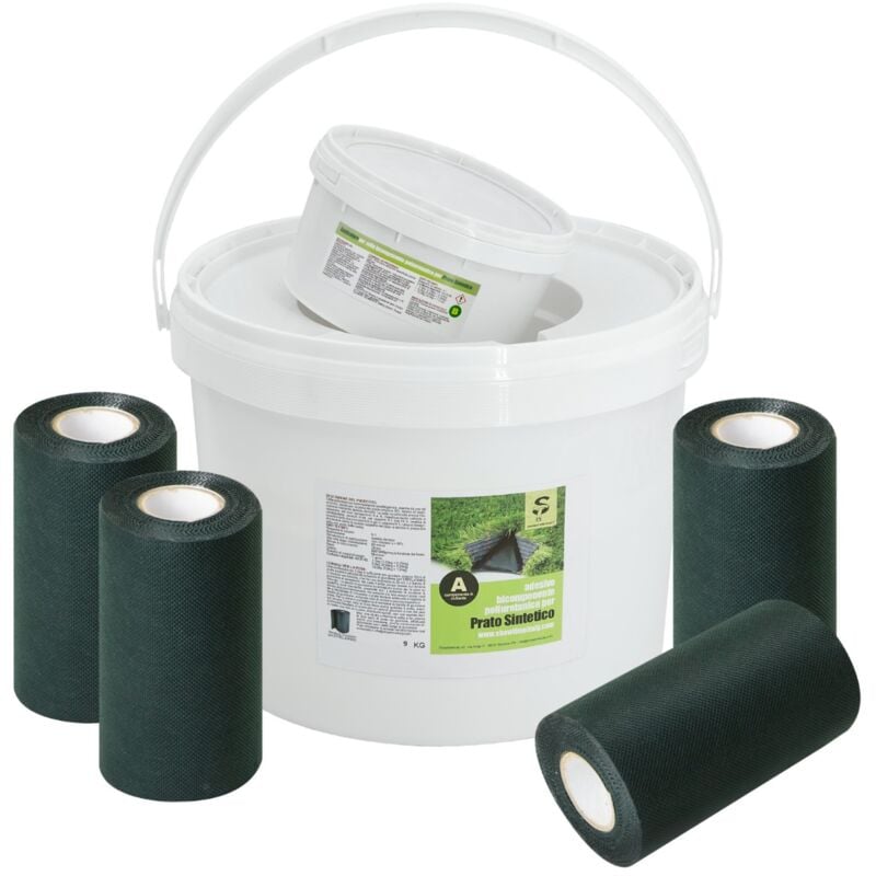 foto del prodotto sti banda di giunzione colla bicomponente per prato sintetico banda 4x 20cmx10mt 10kg colla