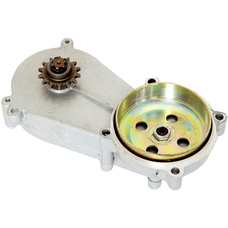 foto del prodotto sti carter trasmissione riduttore per minicross 49cc 2t con pignone da 14 denti