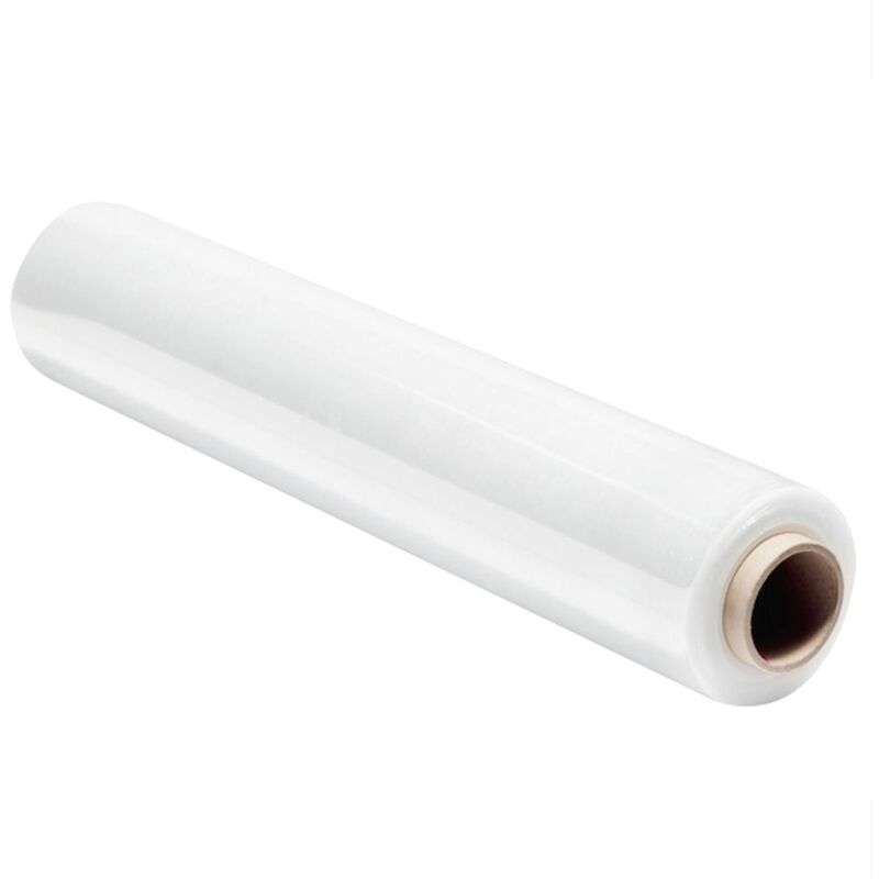 foto del prodotto sti - film estensibile trasparente manuale pellicola 1 rotolo 2.2kg 500mm 23 my micron bobina fascia pallet