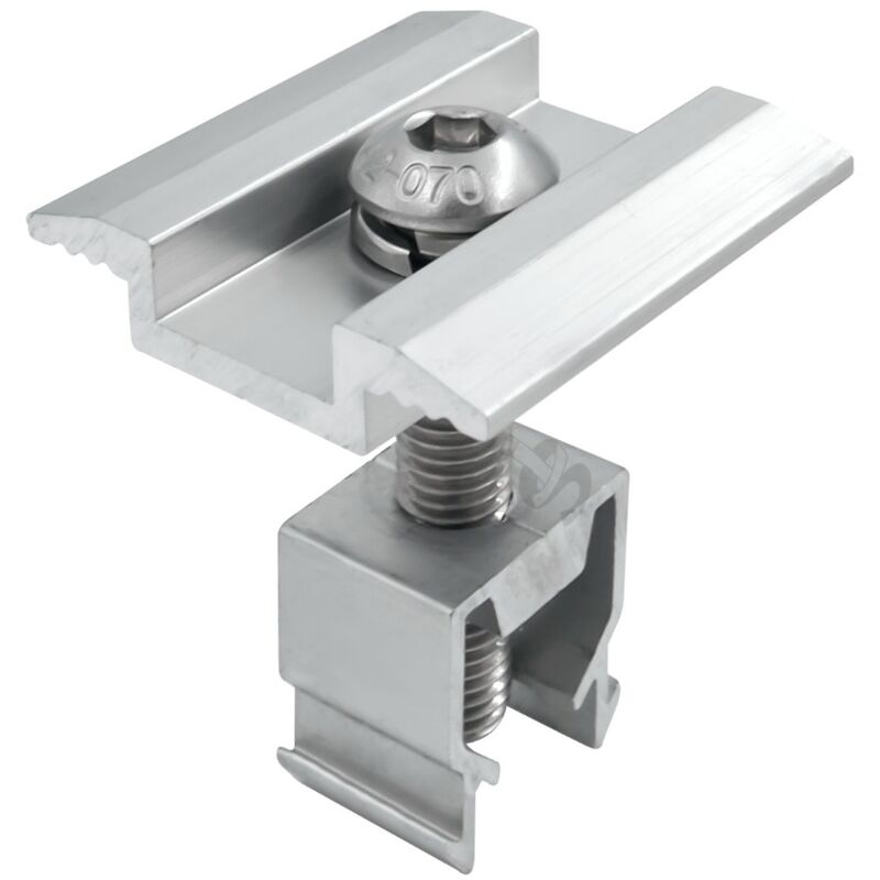 foto del prodotto sti morsetto centrale alluminio con viteria inox assemblato 30 40mm eolo easy