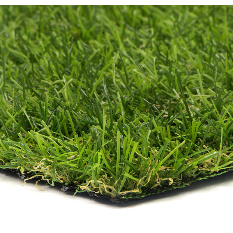 foto del prodotto sti prato sintetico 20mm finta erba tappeto manto giardino 4 sfumature colore 2x5mt
