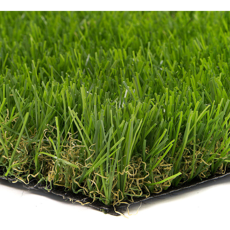 foto del prodotto sti prato sintetico 40mm finta erba tappeto manto giardino 4 sfumature colore 2x5