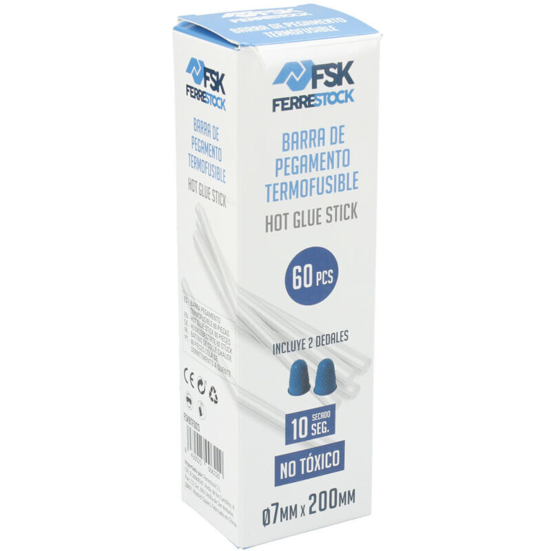 foto del prodotto stick di colla ferrestock 7 mm trasparente 60 unit 