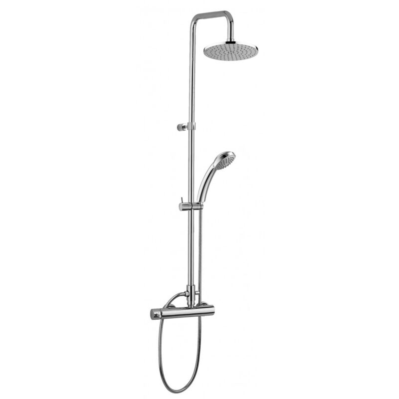 foto del prodotto stick fix colonna doccia con miscelatore a leva doccetta flessibile, cromo zcol686 paffoni
