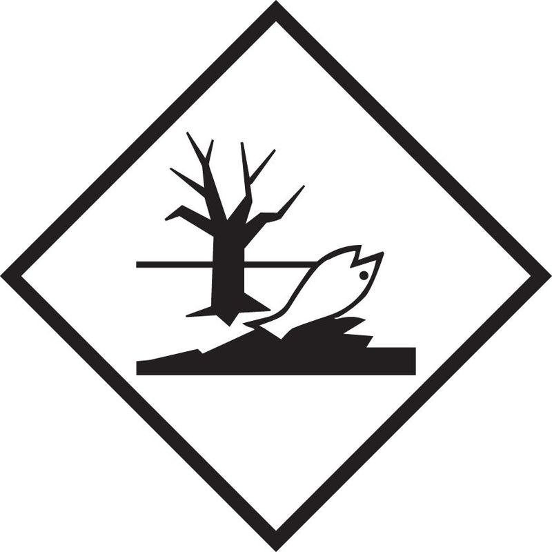 foto del prodotto stickerslab etichetta autoadesiva o supporto alluminio a.d.r materia pericolosa per l ambiente marine pollutant mark 300x300mm modello alluminio