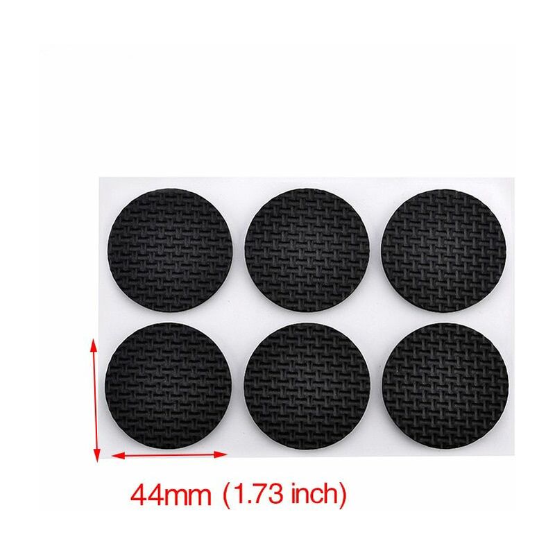 foto del prodotto stickerslab gommini adesivi per mobili cuscinetti sottosedie salva pavimento varie misure packaging 12 pcs circolare 44mm 