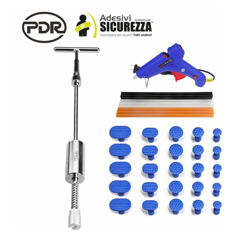 foto del prodotto stickerslab kit pdr 36 pezzi completo riparazione ammaccature carrozzeria auto professionale