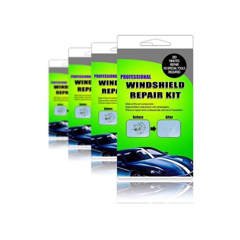 foto del prodotto stickerslab kit riparazione piccole crepe o ammaccature del vetro parabrezza auto