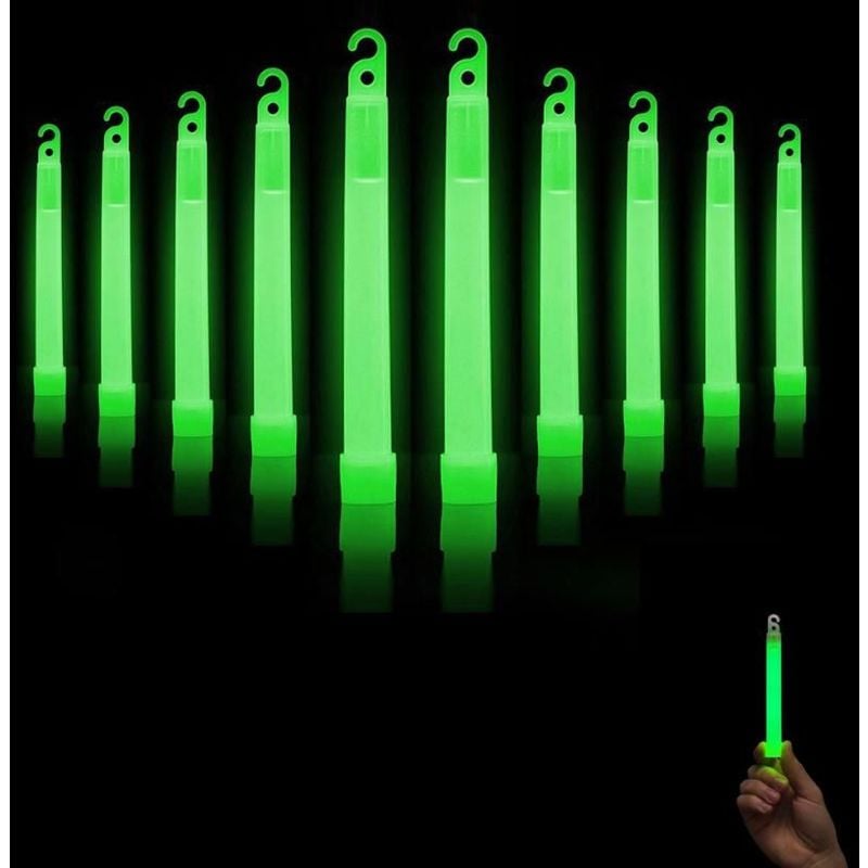 foto del prodotto stickerslab lightstick bastoncino luminescente per emergenza e segnalazione colore verde fluo