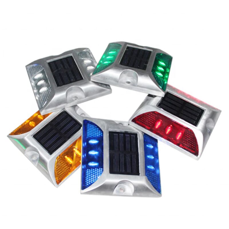 foto del prodotto stickerslab marcatore riflettore stradale fotovoltaico occhi di gatto ip68 colore bianco