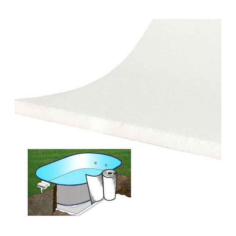 foto del prodotto stickerslab materassino di protezione adesivo per il liner della piscina packaging 150cm x 5mt