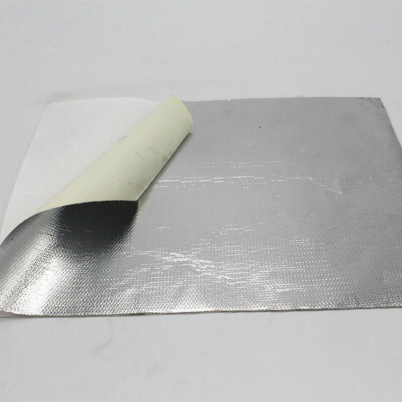 foto del prodotto stickerslab pannello adesivo termico in fibra di vetro e alluminio per lo scarico 500gr mq packaging 30cm x 100cm