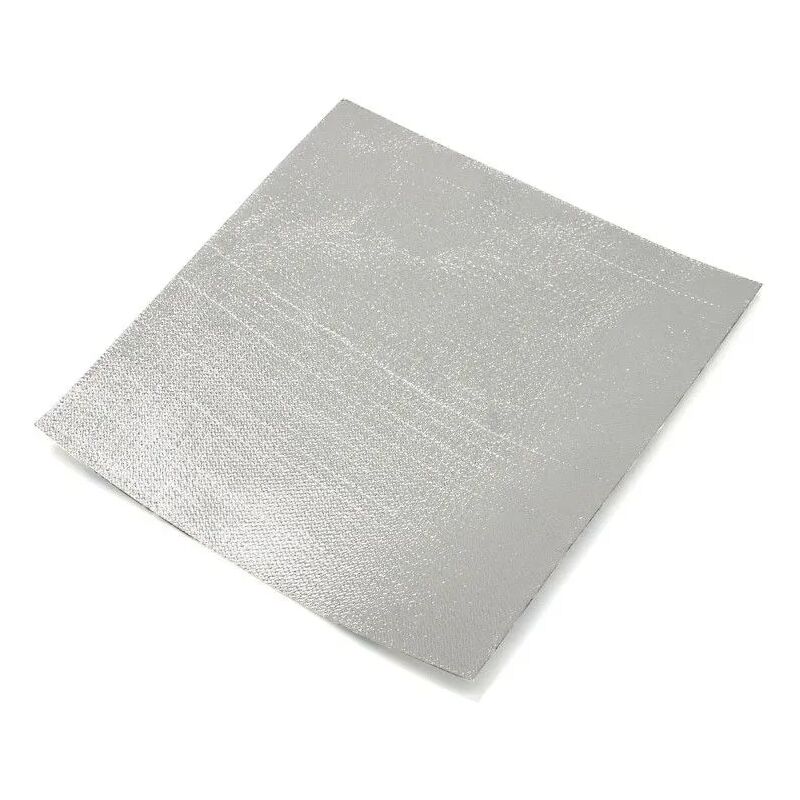 foto del prodotto stickerslab pannello adesivo termico in tessuto e alluminio riflettente paracalore protezione plastiche e carene 2000gr mq packaging 25cm x 25cm
