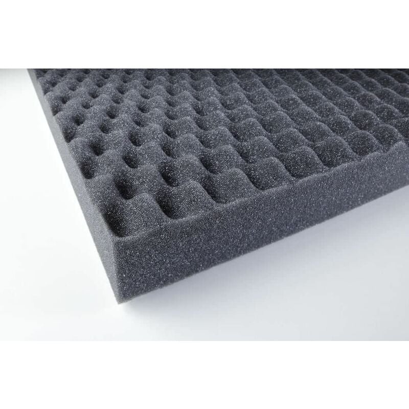foto del prodotto stickerslab pannello spugna fonoassorbente insonorizzante adesivo bugnato 50x100 da 20 30 40mm spessore 40mm 4cm 