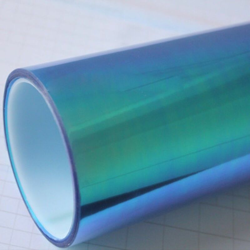 foto del prodotto stickerslab pellicola adesiva colorata per fari auto anteriori e posteriori in 14 colori colore blu camaleonte, lunghezza 30cm x 50cm