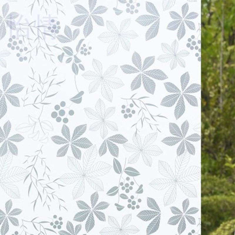 foto del prodotto stickerslab pellicola privacy effetto fiori per finestre vetri autoadesive anti uv controllo calore misura 90cm x 150cm