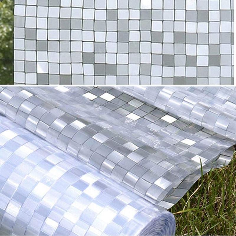 foto del prodotto stickerslab pellicola privacy effetto mosaico per finestre vetri autoadesive anti uv controllo calore misura 90cm x 150cm