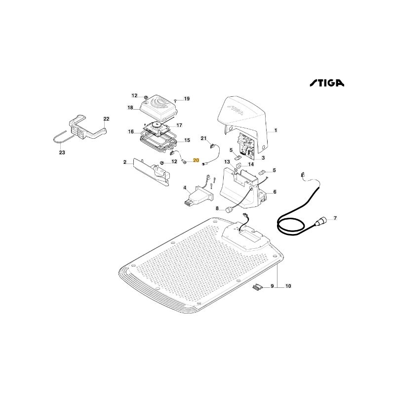 foto del prodotto stiga cavo alimentazione scheda robot modelli a1000 a1500 originale 122063048 0