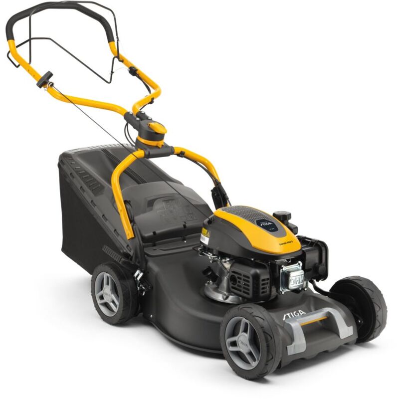 foto del prodotto stiga combi 548 s tagliaerba a trazione con motore da 139 cc larghezza di taglio 46 cm, raccolta erba 60 l.