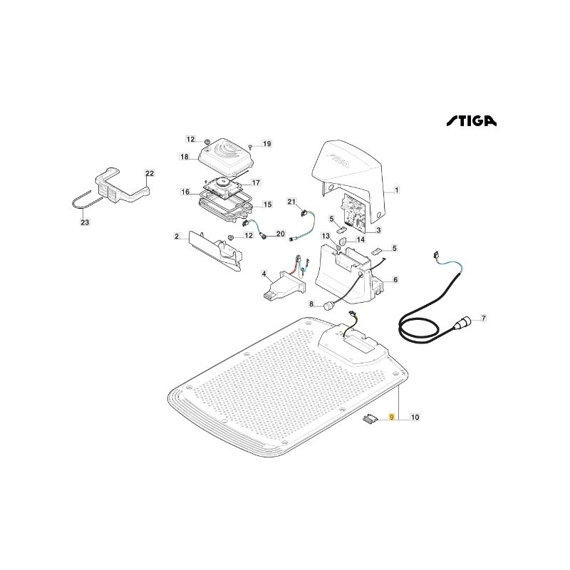 foto del prodotto stiga coperchio cavi robot tagliaerba modelli a1000 originale 322110129 0