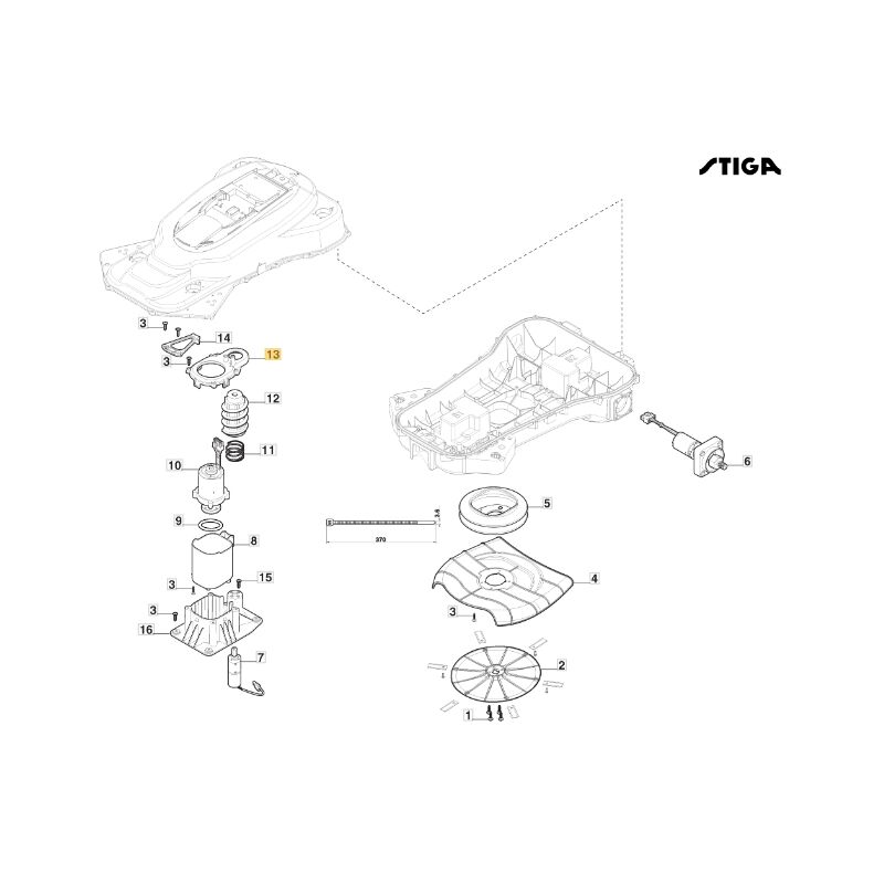 foto del prodotto stiga coperchio regolazione altezza originale a3000 rtk rasaerba 322110186 0