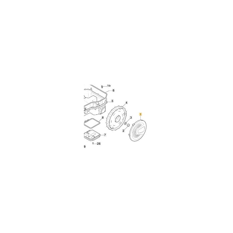 foto del prodotto stiga coprimozzo di 200 mm originale robot tagliaerba rasaerba a1500 322110844 0