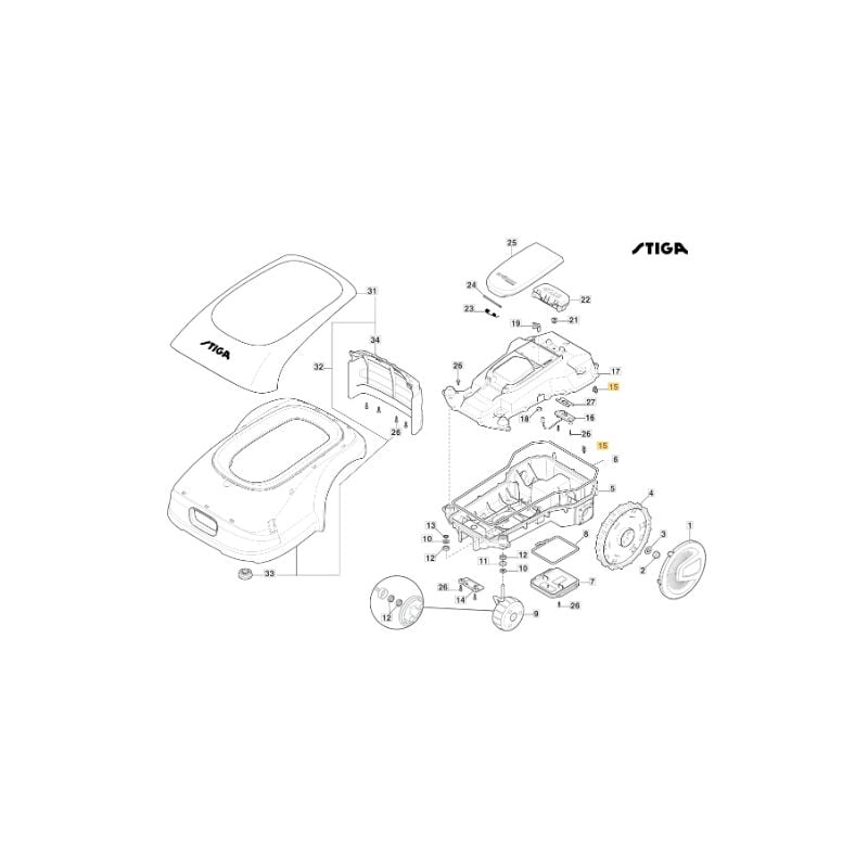 foto del prodotto stiga fermacavo fastpoint robot modelli a1000 a1500 originale 133320513 0