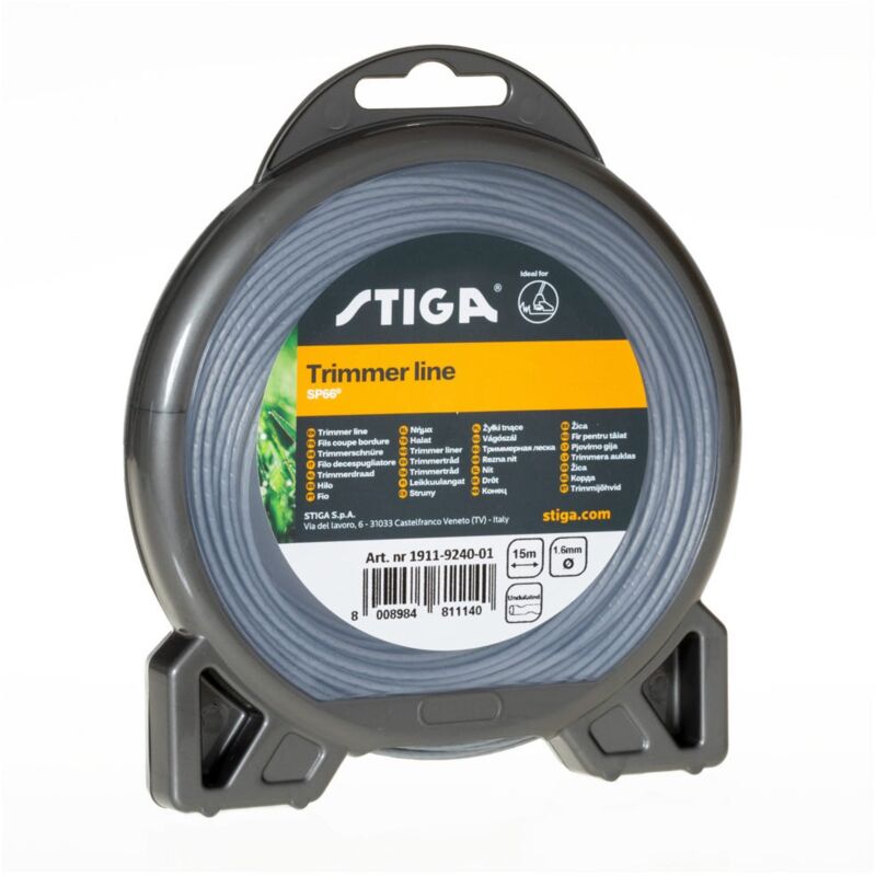 foto del prodotto stiga filo a sezione ondulata sp66 15m 1.6mm