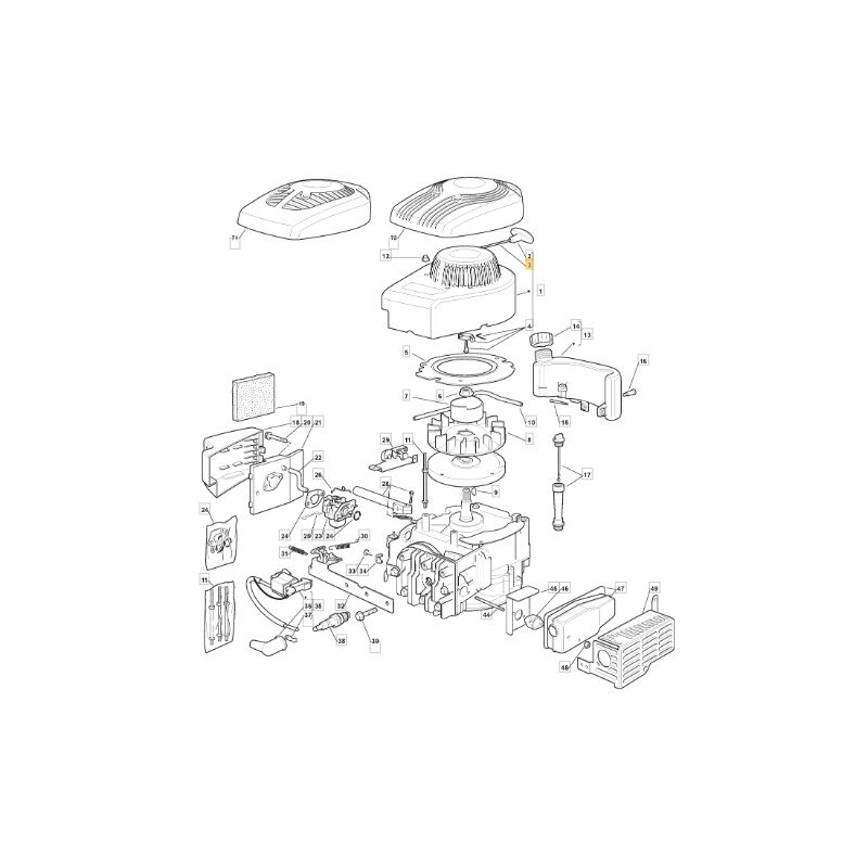 foto del prodotto stiga fune avviamento motore modelli sv200 originale 118550053 0