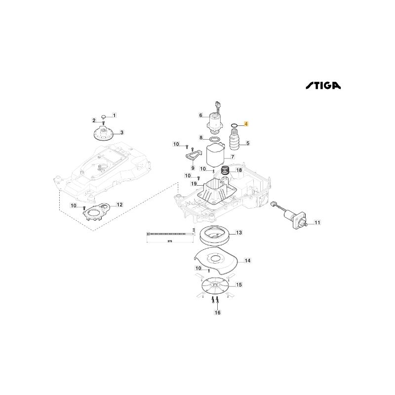 foto del prodotto stiga guarnizione 20,22x3,53 robot rasaerba modelli g1200 originale 119035006 0