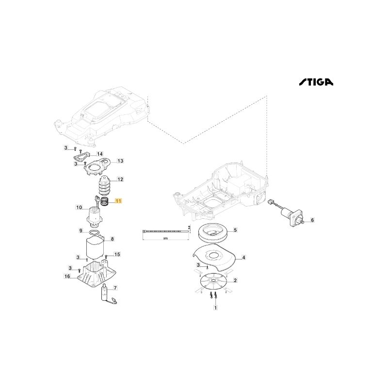 foto del prodotto stiga molla regolazione altezza lama robot modelli a1000 originale 122430257 1