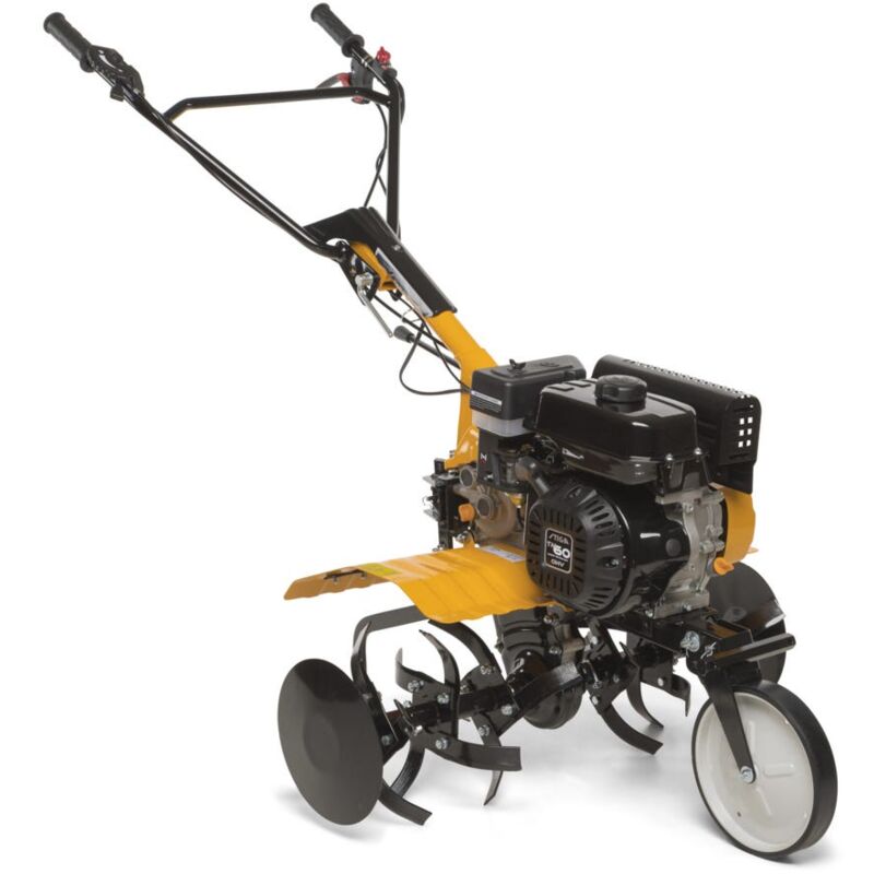 foto del prodotto stiga motozappa con motore a scoppio da 182 cc, larghezza 85 cm, profondit 15 cm, 6 rotori metallici e ruota anteriore