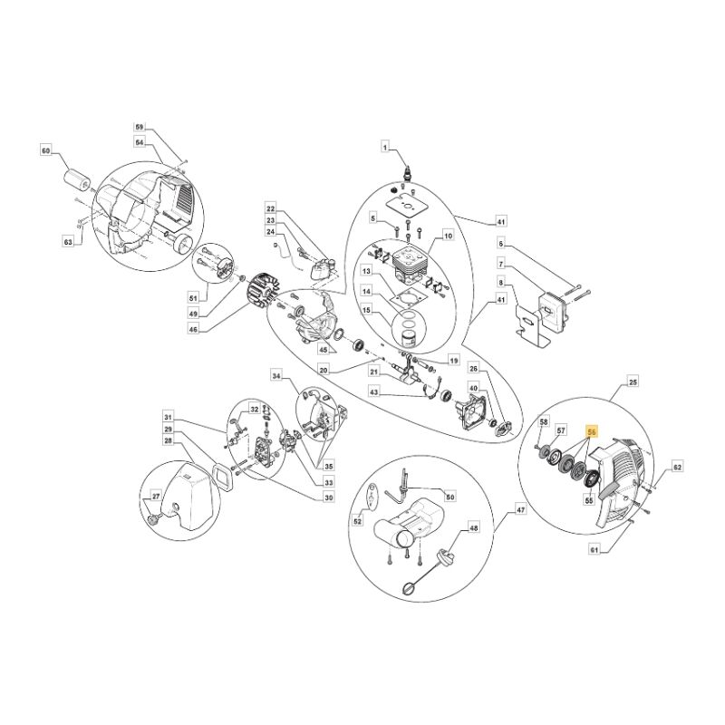 foto del prodotto stiga puleggia avviamento decespugliatore modelli b32 cb27 originale 123604005 0