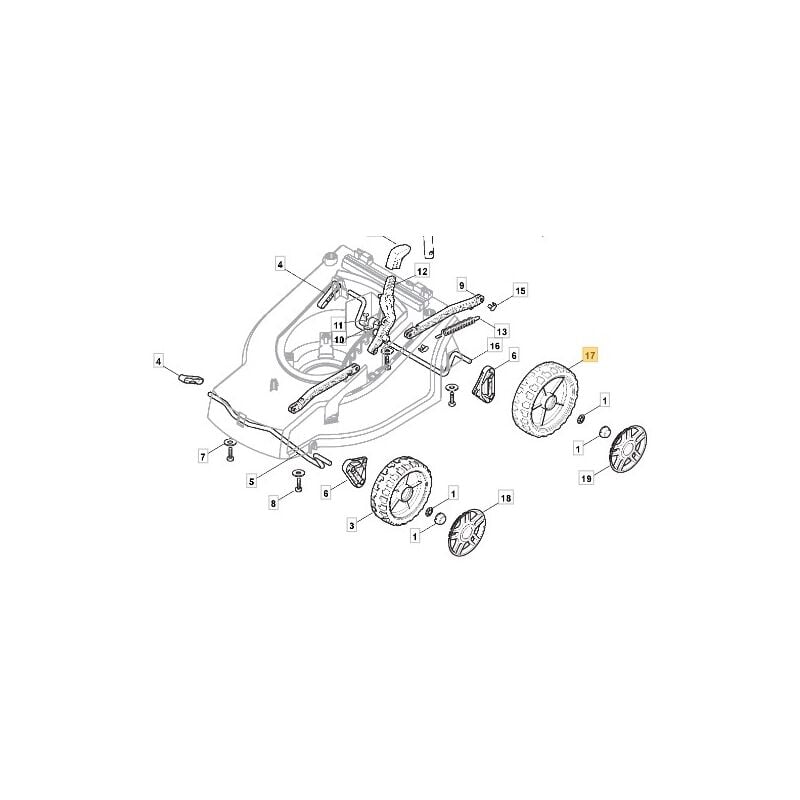 foto del prodotto stiga ruota tagliaerba a spinta modelli a340 xp36e spl360 322686103 0