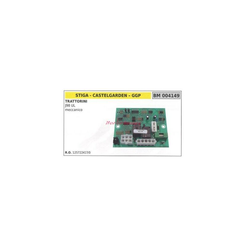 foto del prodotto stiga scheda elettronica castelgarden trattorino j98 ul meccanico 004149